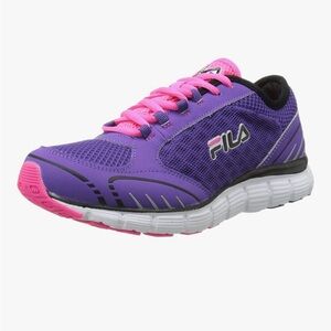 Fila Women's Memory Deluxe 4 hot pink and purple athletic Running Shoe sneakers
